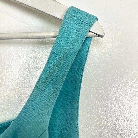 DRESS THE POPULATION Sloane Sleeveless Sheath Dress in Tranquil Blue Size Medium - Picture 5 of 12